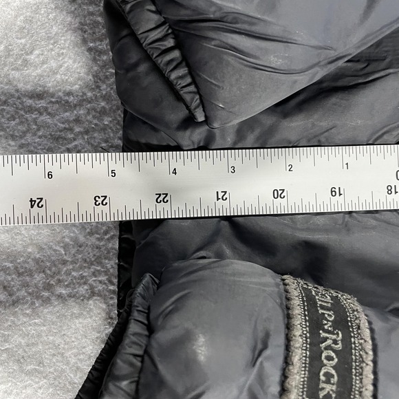 Alp n Rock Jacket Mens Extra Large Black Hooded Puffer Quilted Cruelty Free Coat - Picture 3 of 9